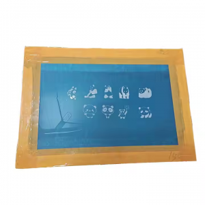 Accessory Custom Logo Pattern Design Screen Printing Machine Part With Film and Screen Frame Component for Screen Printer Printing