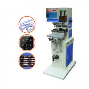Two-Color Gravure Plate Printer with Double Printing Head Semi-Automatic for PVC Plastic Plate Both Side Printing 